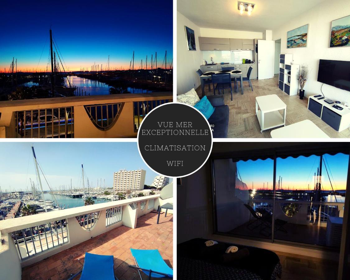 Classé 3 étoiles - Magnifique vue sur le port La Grande-Motte Exterior foto